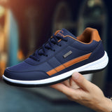 Casual Italian Breathable Leisure Male Sneakers, Non-slip Footwear, Men's Vulcanized Shoes