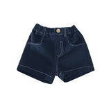 Spring and Summer Boys and Girls' Jeans, New Hot Children's Casual Five-point Baby Pants