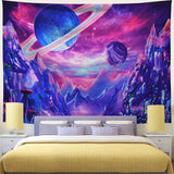 Psychedelic Natural Galaxy Space, Wall Hanging Carpet