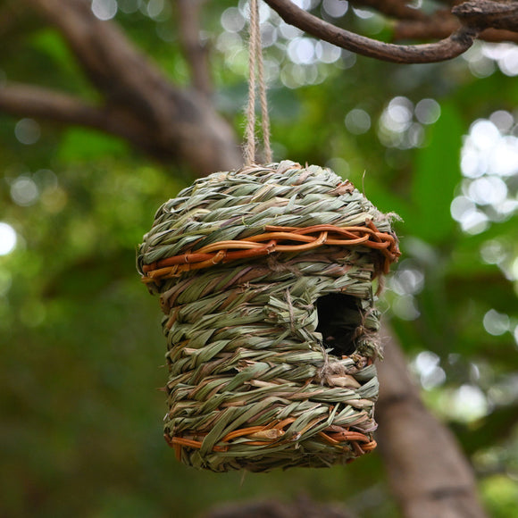 Creative Straw Birds' Nest, Handicraft Hand-woven Straw Bird Cage