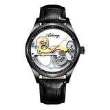 Men's Automatic Mechanical Watch, Creative Hollow Generation Silicone Bandwatch