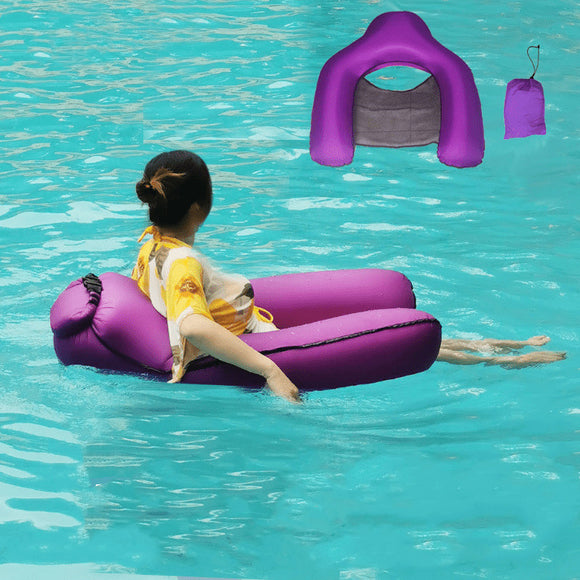 Water Hammock Floating Chair Recliner Lounger Drifting Swimming Pool Saddle Air Bed Pool Water Party Toy Relaxing Chair Mat