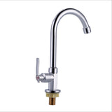 Mayitr Stainless Steel, 360 Degree Swivel Water Tap, Single Hole Kitchen Cold Basin Sink Faucet