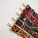 Thicken Color Female Bag Accessories, Leopard Print Tie Long One Shoulder Messenger Extended Replacement Jacquard Purse Strap