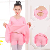 Children's Dance Clothes, Girls' Short-sleeved Tutu Practice Clothing