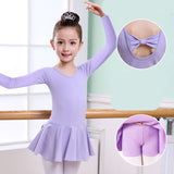 Children's Dance Clothes, Girls' Short-sleeved Tutu Practice Clothing