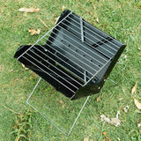 Folding Stainless Steel Portable Small Barbecue Grill Tool, Outdoor Camping Charcoal Furnace BBQ Grills Accessories