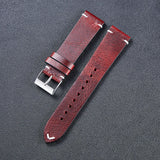 Pure Leather Strap, Men and Women's Thin Italian Band for Smartwatch (Watch not Included)