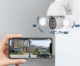 Tuya Double Fill Light Ball Machine, 3MP High-definition Security Surveillance Camera, Smart Home Device