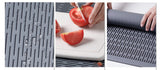 Gray Silicone Thickened Kitchen Dining Table Insulation Mat, Drain Non-slip Large Tableware Pad