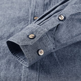 Casual Lapel Solid Color Long-sleeved Shirt for Men