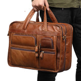 Casual Retro Leather, Men's Handbag Briefcase