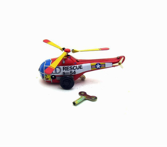 Small Helicopter Retro Tin Toy