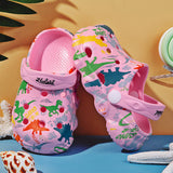 Colorful Fashion Summer Children Garden Clougs, Boys & Girls' Beach Sandals, Kids' Lightweight Breathable Slip-on Mules