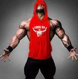 Fitness Vest, Male Muscular Hooded Clothes