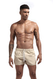 Wrap men's shorts, home pants, smooth beach boxers, slim swimwear