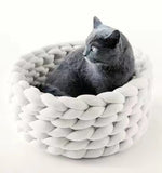 Cat House Cushion, Soft Long Plush Warm Pet Mat, Cute Kennel Cat Sleeping Basket Bed, Round Fluffy Comfortable Touch Pet Products