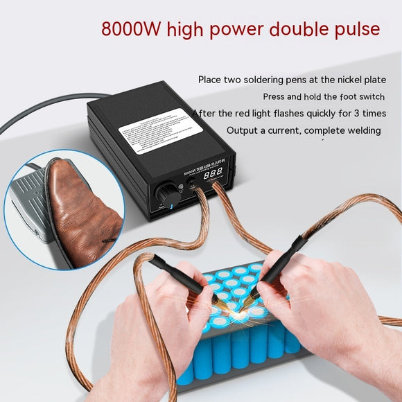 Portable Spot-welder Rechargeable Lithium Battery, High Power Household Full Set Welding Machine