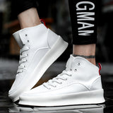 Pure White Thick Bottom, Casual Sports Skate Shoes