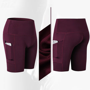 High Waist Yoga and Fitness Shorts