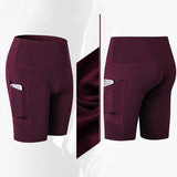 High Waist Yoga and Fitness Shorts