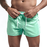 Wrap men's shorts, home pants, smooth beach boxers, slim swimwear