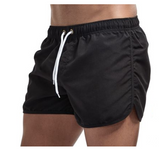 Wrap men's shorts, home pants, smooth beach boxers, slim swimwear