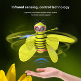 Mini Flying Ball Bee Toys - RC Infrared Induction Helicopter with Shinning Gesture, Hover Flying Vehicle