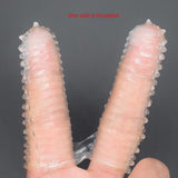 Double Finger Stall Buckle Set Particle Barbed Crystal Exotic Condom Sleeves