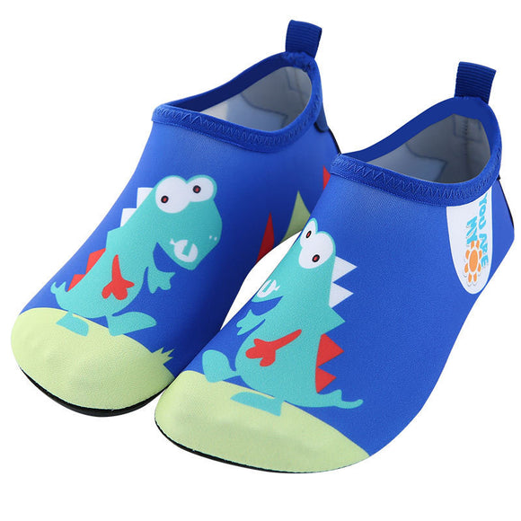 Kids' Snorkeling Beach Shoes, Children's PU Slip-on Boots