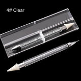 Dual-ended Nail Dotting Pen, Diamond Painting Pen, Crystal Beads Handle, Rhinestone Studs Picker Wax Pencil Manicure