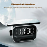 Three-in-one Atmosphere Light Digital Alarm Clock Speaker