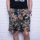 Linen Printed Five-minute Shorts