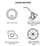 High Power Metal Double Cylinder, Car Air Pump