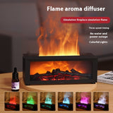 3D Flame Fireplace Aromatherapy Machine, Colorful Essential Oil Diffuser, Home Large Fog Volume Humidifier