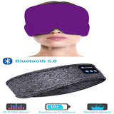 Wireless Bluetooth Sleeping Headband, Thin Soft Elastic Music Earphones, Eye Masks for Side Sleepers or Sporties