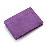 PU Creative Magic Flip Card Holder Men's Lady's Wallet Zipper Coin Short Purse