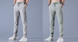 Summer Ice Silk Men's Stretch, Breathable Straight Sports Trousers