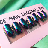 European and American Color Changing Mirror Fake Nails