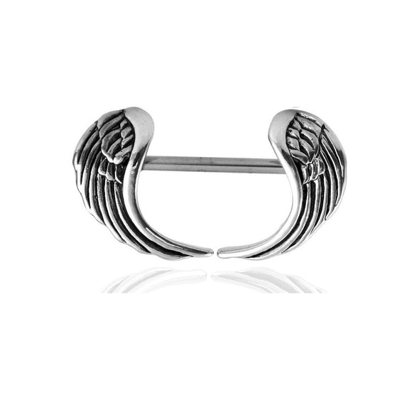 Stainless Steel Breast Ring, Fashionable Wing Breast Nail