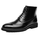 Men's Fashion, Thick Sole Mid Top Work Shoes