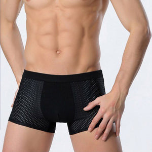 Ice Silk Men's Underwear, Mesh Boxers