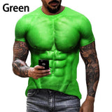 Summer Fashion Muscular Man, 3D Digital Print T-shirt