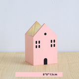 Cute Pen Holder with Wooden Room Type Desktop