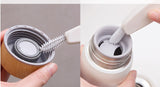 Kitchen Three-in-one Cleaning Brush for Water Bottles Lids, Cups, Etc.