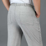 Linen Solid Color Casual Pants