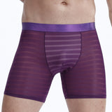 Air-permeable Long Boxer Briefs, and Anti-wear Ice-silk Leg Trunks