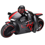 2.4GHz Mini RC Toy Motorcycle with Cool Light, High Speed Remote Control Motorbike Model, Drift Motor Toys for Kids