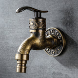 Copper Core Antique Zinc Alloy Washing Machine Faucet