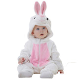 Flannel Hooded Baby Bodysuit